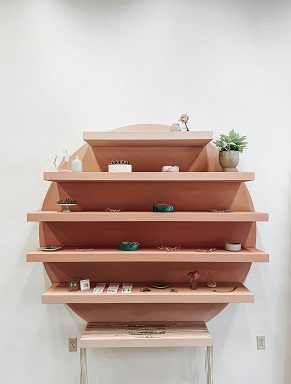 open shelving design