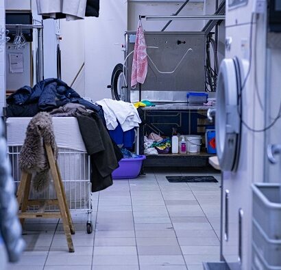organized laundry room