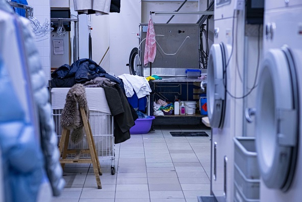 organized laundry room