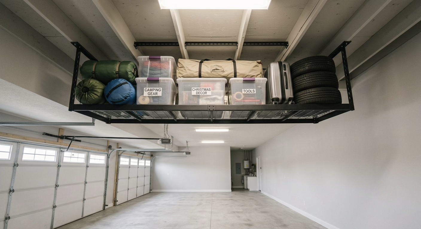 Ceiling-Mounted Overhead Racks