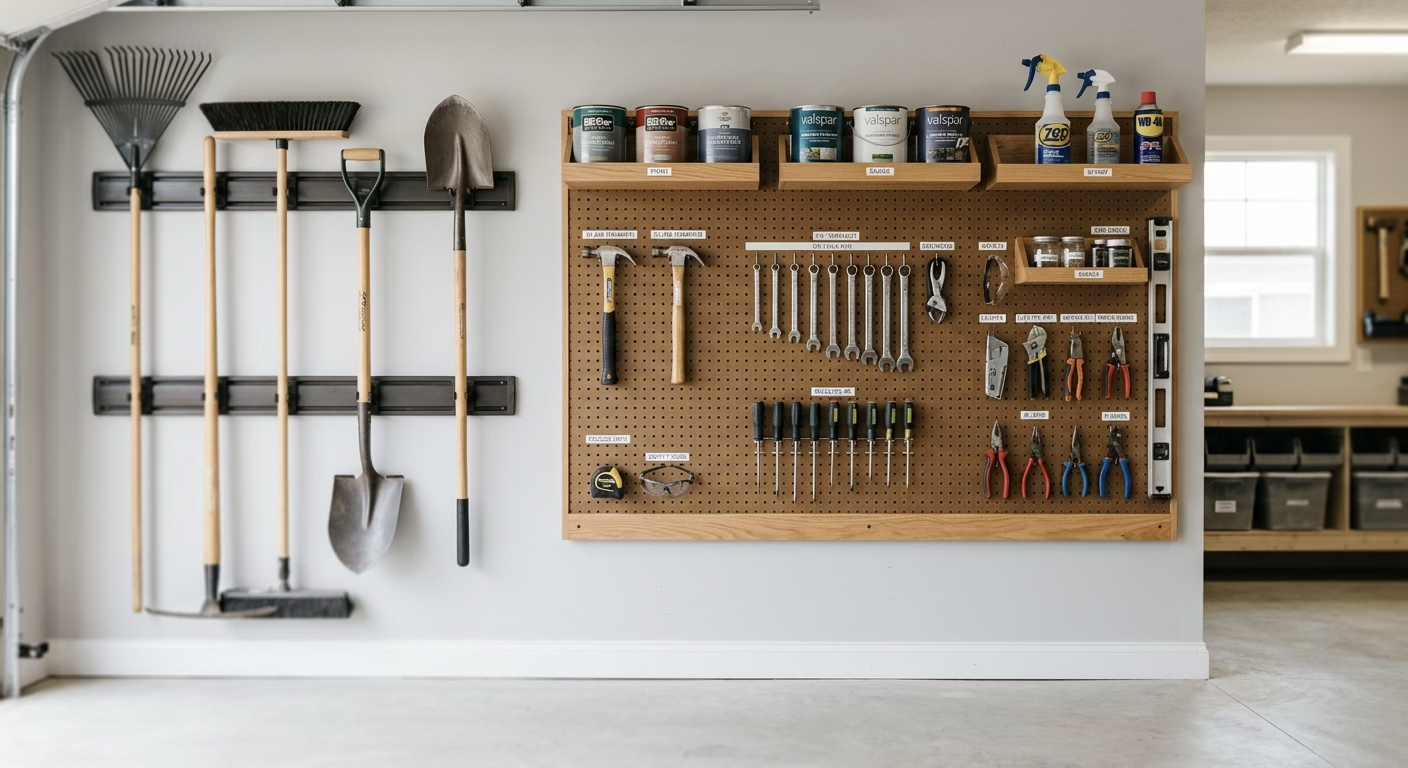 Vertical Wall Tracks and Pegboards
